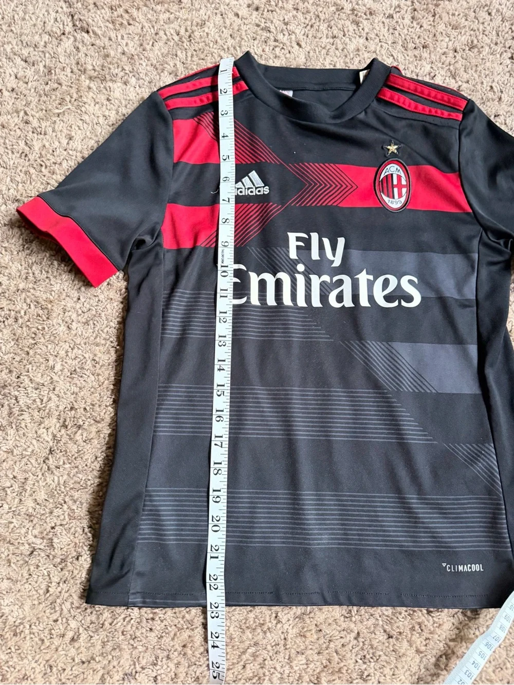 Adidas Climacool Jersey AC Milan Fly Emirates Youth Medium Italy